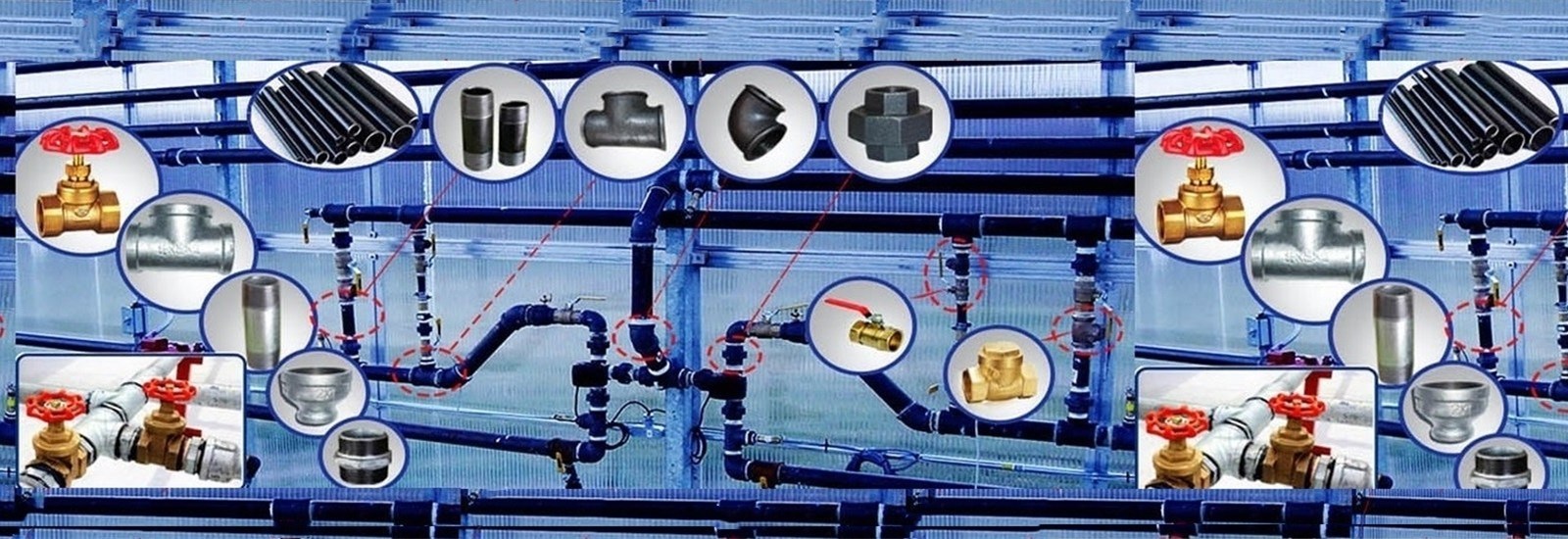 Garnitures de tuyau de soudage bout à bout