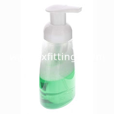 Chine Bouteilles de distributeur de savon ovales en plastique transparent de 300 ml avec bouchons en plastique blanc fournisseur