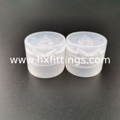 Chine 20/410 plastique en PP transparent couleur claire fermeture à nervures capuchons à flip capuchons à vis pour bouteille désinfectant fournisseur