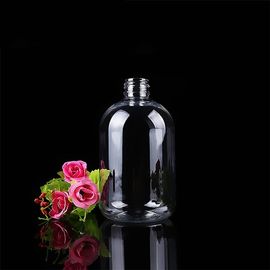 Bouteille en PET transparente sérigraphiée cosmétique de 300 ml avec pompe fournisseur