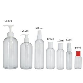 Bouteille vide de shampooing en plastique PET de 250 ml avec pompe et distributeur à pompe fournisseur