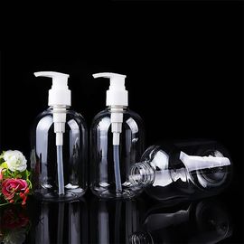 Bouteille vide de shampooing en plastique PET de 250 ml avec pompe et distributeur à pompe fournisseur