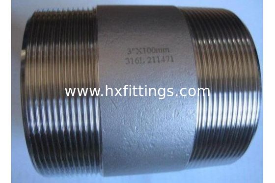 1/2-8 galvanized seamless steel close nipples with NPT thread