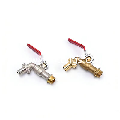 Robinet en laiton pour Machine à laver murale, OEM moderne nickelé, filetage 1/2 BSP/NPT, vente en gros | Durable et étanche