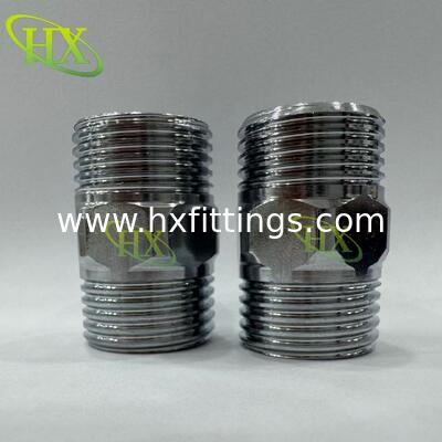 Acier inoxydable forgé 304 Hex Nipple nipple de tuyau à fils extérieurs