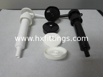 20/410 plastic PP transparent clear color ribbed closure flip top caps lids screw caps for sanitizer bottle